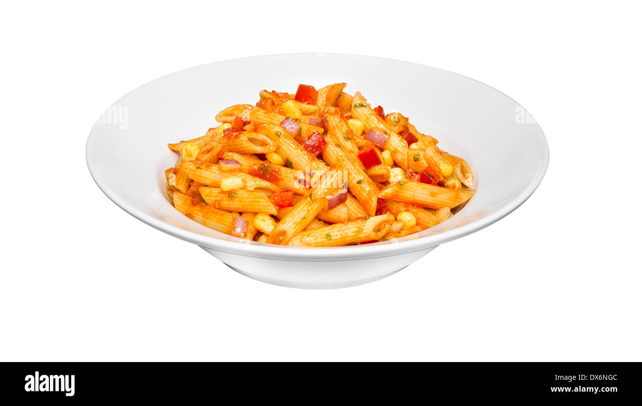 Una ciotola di pasta Foto Stock