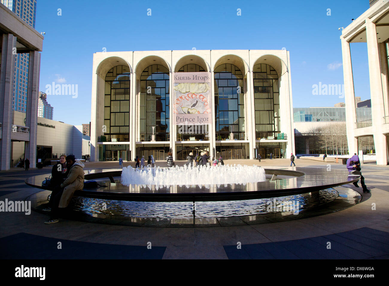 Metropolitan Opera House al Lincoln Center ospita molti musicisti di fama mondiale Foto Stock