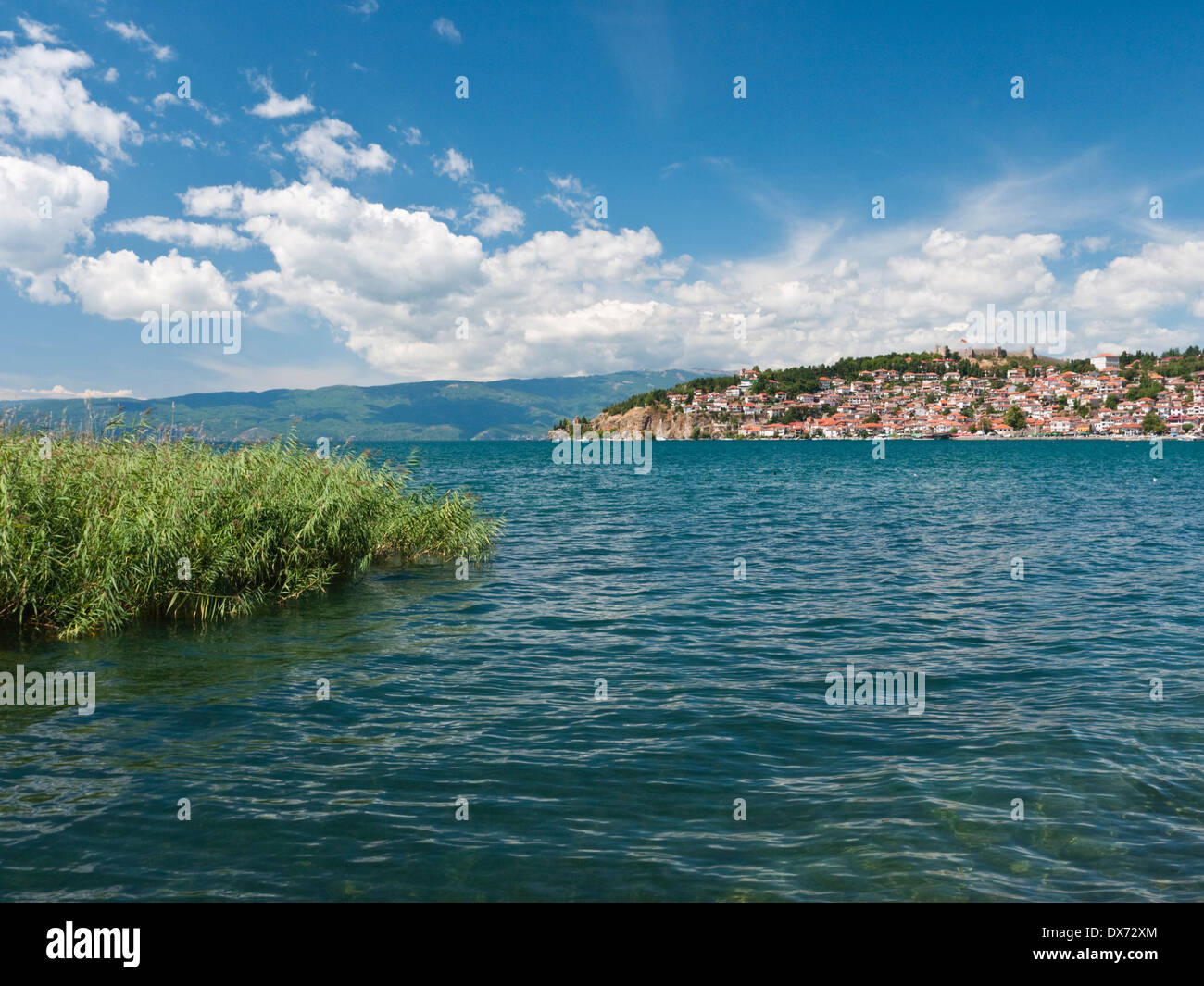 La UNESCO protetti città e il lago di Ohrid Macedonia Foto Stock