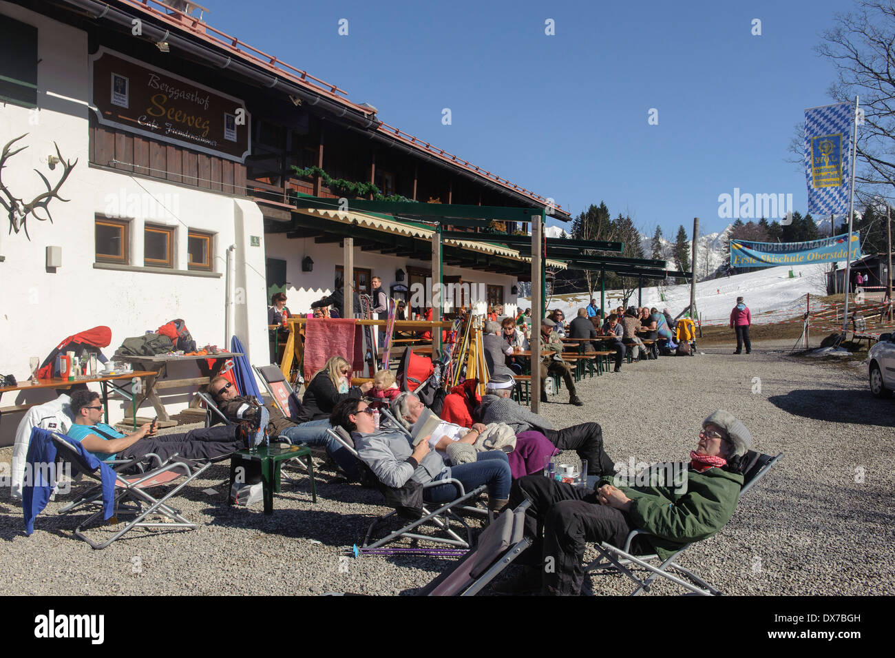 Terminale inferiore di Sellereck funivia vicino a Oberstdorf, Algovia, Baviera, Germania Foto Stock