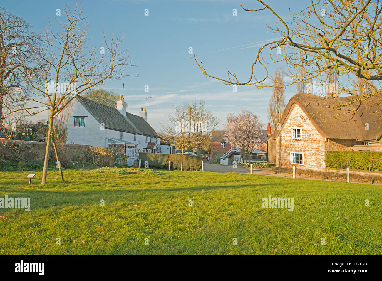 Villaggio Verde Stoke Bruerne Northamptonshire Foto Stock