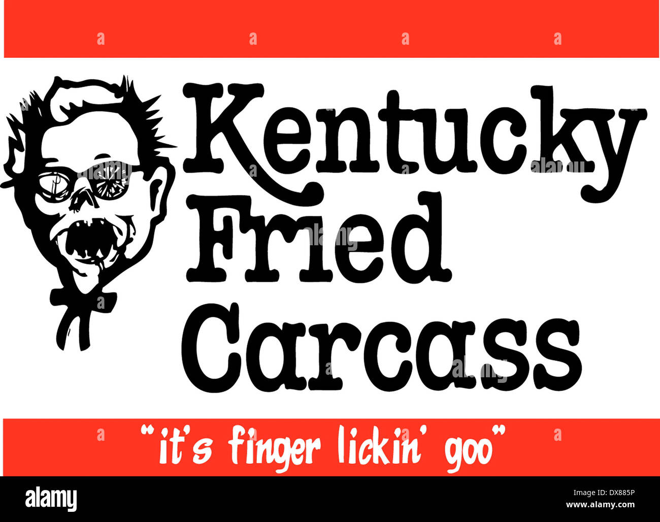 10 Classico logo ri-immaginato per le Zombie Apocalypse ecco un subdolo anteprima di quello che il nostro mondo sarebbe simile se zombie ha preso o Foto Stock