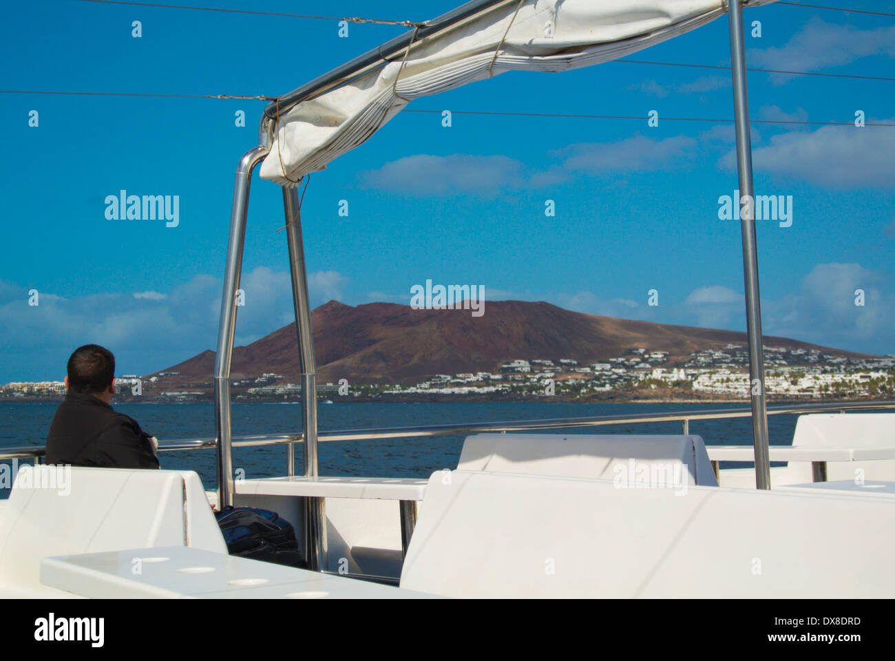 Traghetto tra Fuerteventura e Lanzarote, Isole Canarie, Spagna, Europa Foto Stock