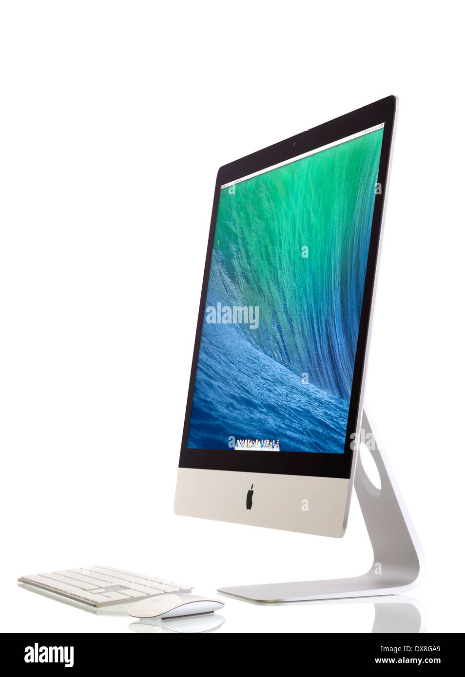 Nuovo iMac 27 con OS X non conformisti. Foto Stock