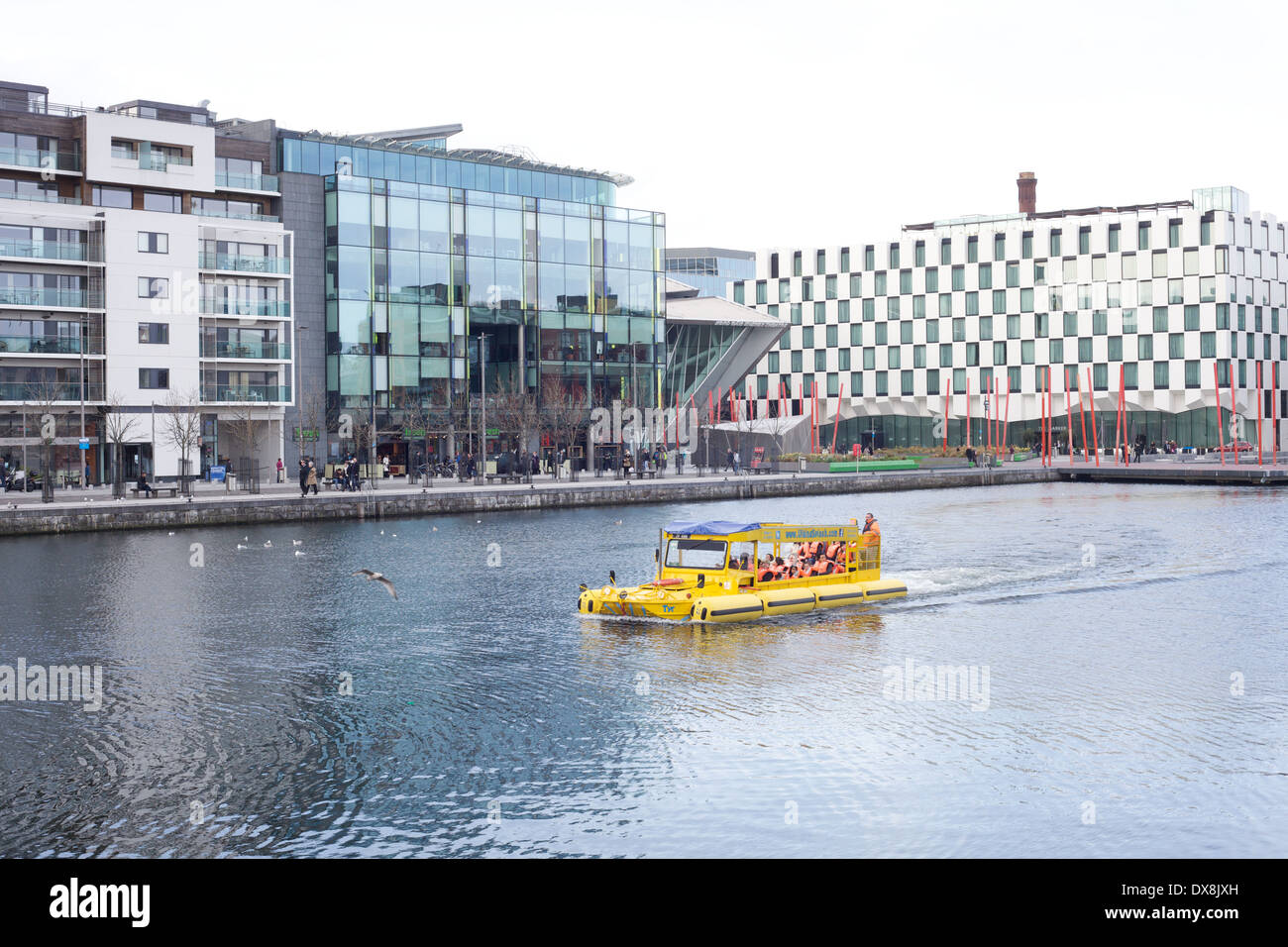 Il Grand Canal Dock nella città di Dublino Irlanda Foto Stock