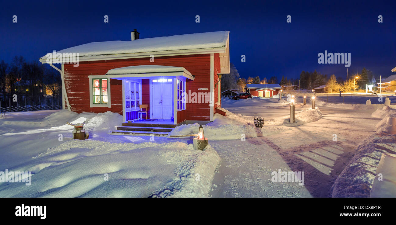 Wardshuset Guest House, Kangos, Lapponia, Svezia Foto Stock