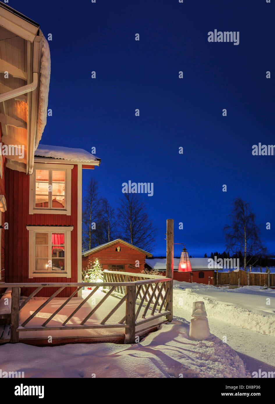 Wardshuset Guest House, Kangos, Lapponia, Svezia Foto Stock