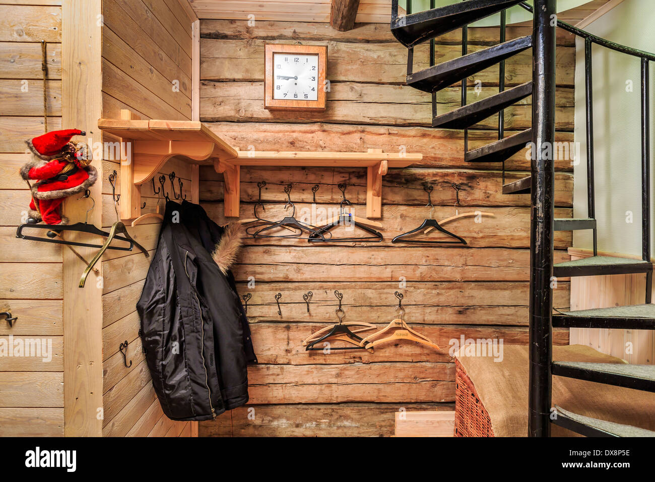 Interior Wardshuset Guest House, Kangos, Lapponia, Svezia Foto Stock