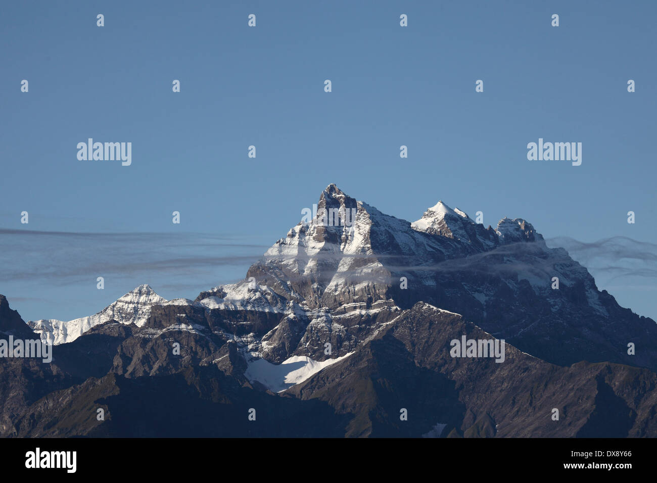 Il multi-summited Dents du Midi montagna in Svizzera. Foto Stock