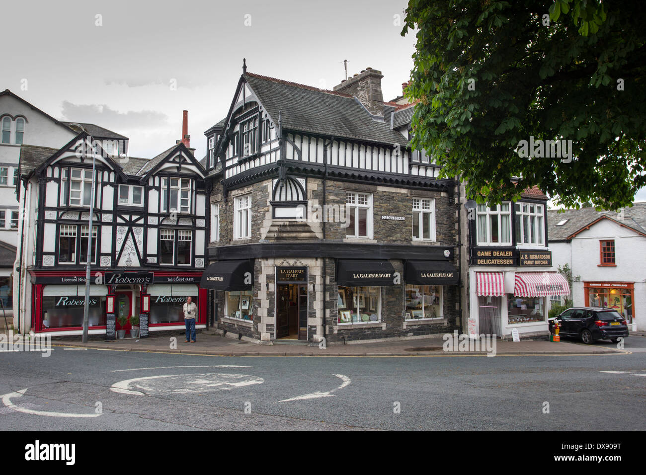 Bowness on Windermere mini rotonda Foto Stock