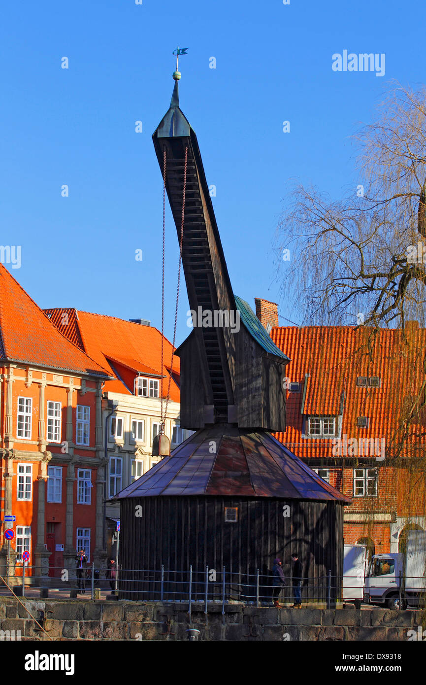 Vecchia gru, Luneburg Foto Stock