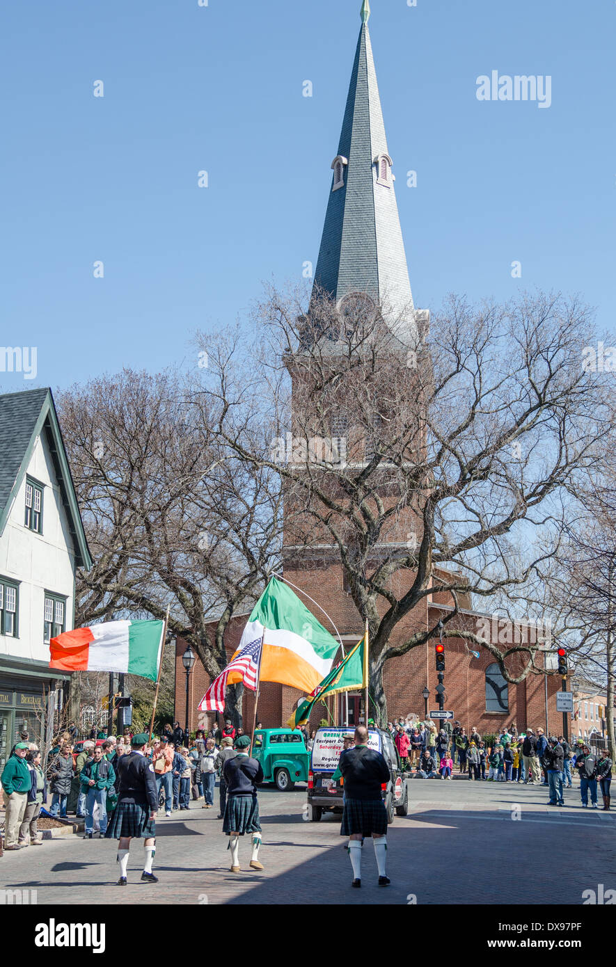 San Patrizio parata in Annapolis, Maryland Foto Stock