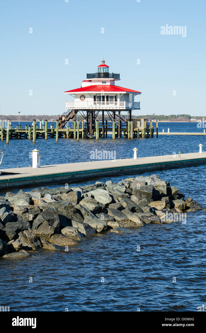 Il Choptank faro in Cambridge, Maryland Foto Stock