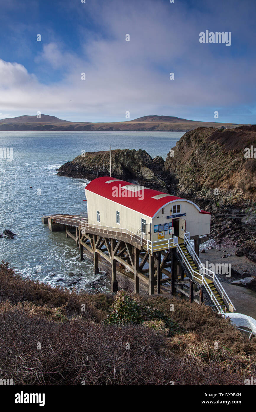 Stazione RNLI, St. Davids Foto Stock