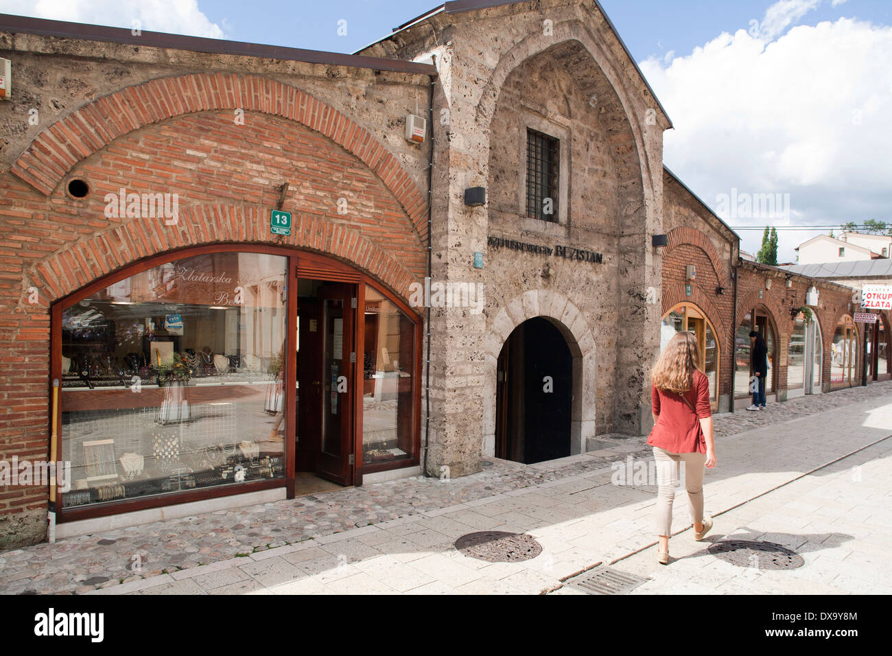 Brusa bezistan, vecchio mercato, bascarsija, Sarajevo, Bosnia ed Erzegovina, europa Foto Stock