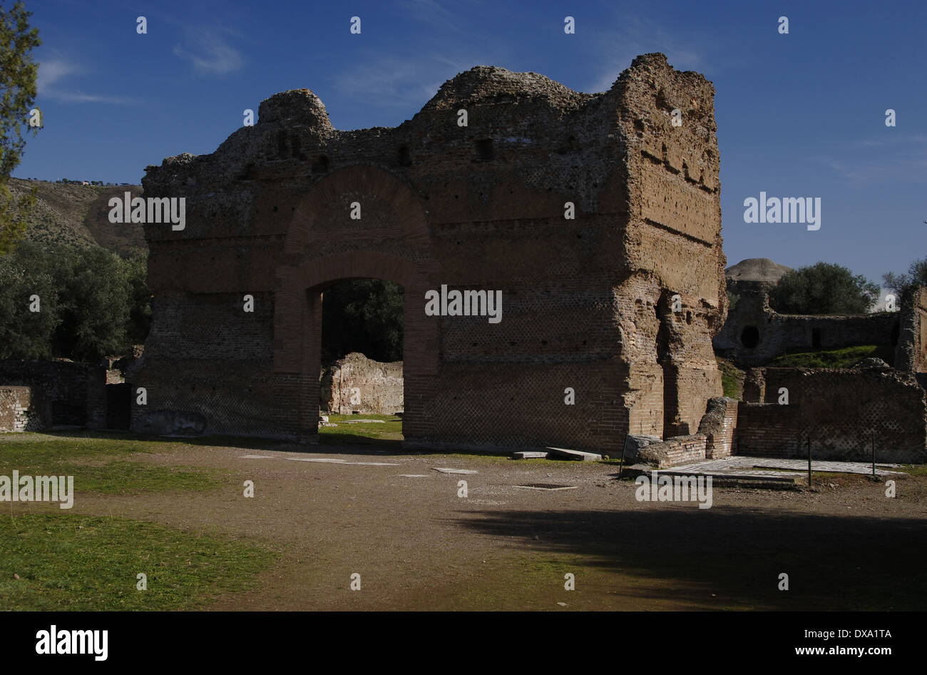 L'Italia. Villa Adriana. Villa Imperiale costruito dall'Imperatore Adriano (76-138). 2° secolo. Il Palace. Tivoli. Foto Stock