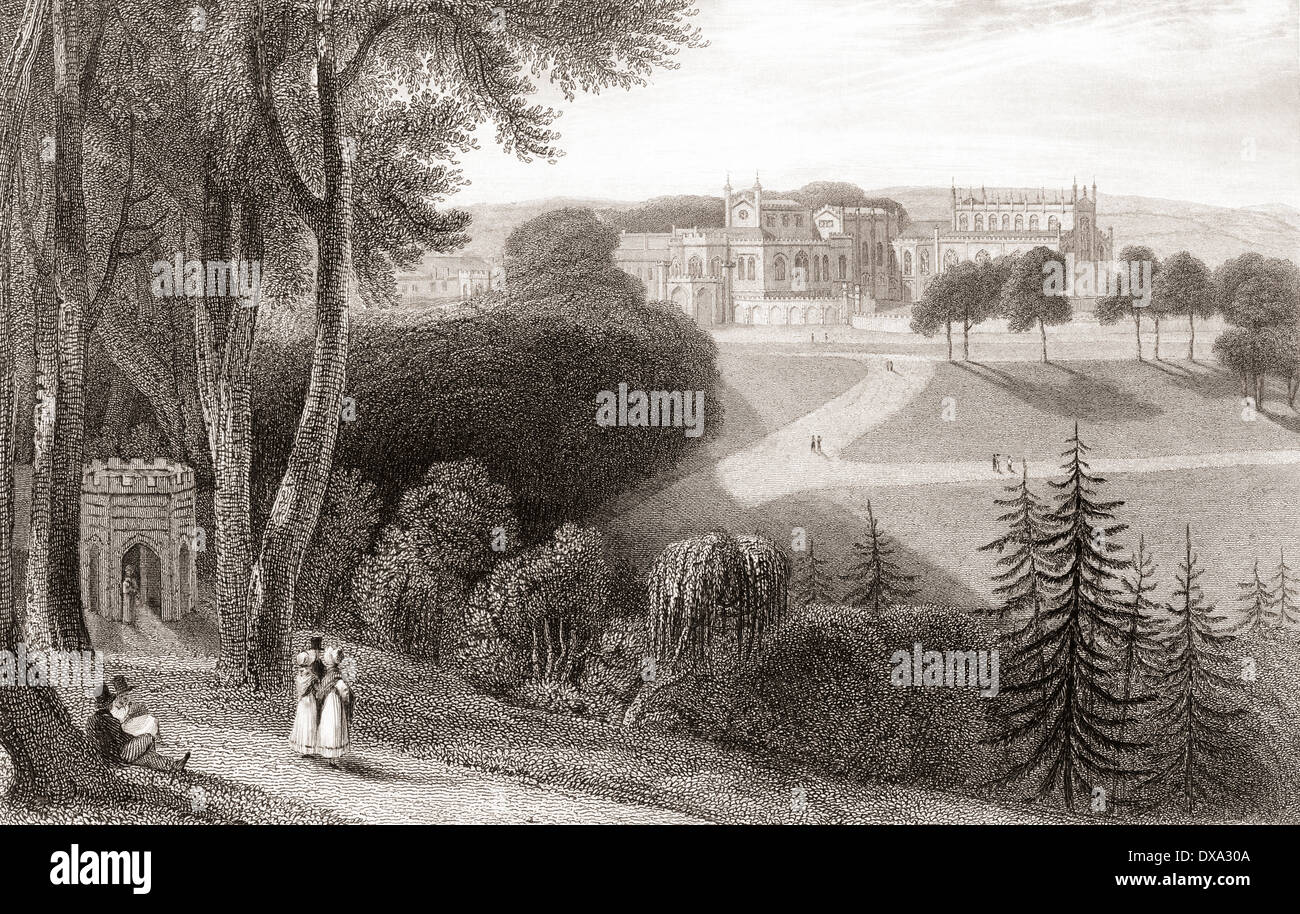 Auckland Castle, aka Auckland Palace, Castello vescovile o Palazzo del Vescovo, Bishop Auckland,County Durham, Inghilterra Foto Stock