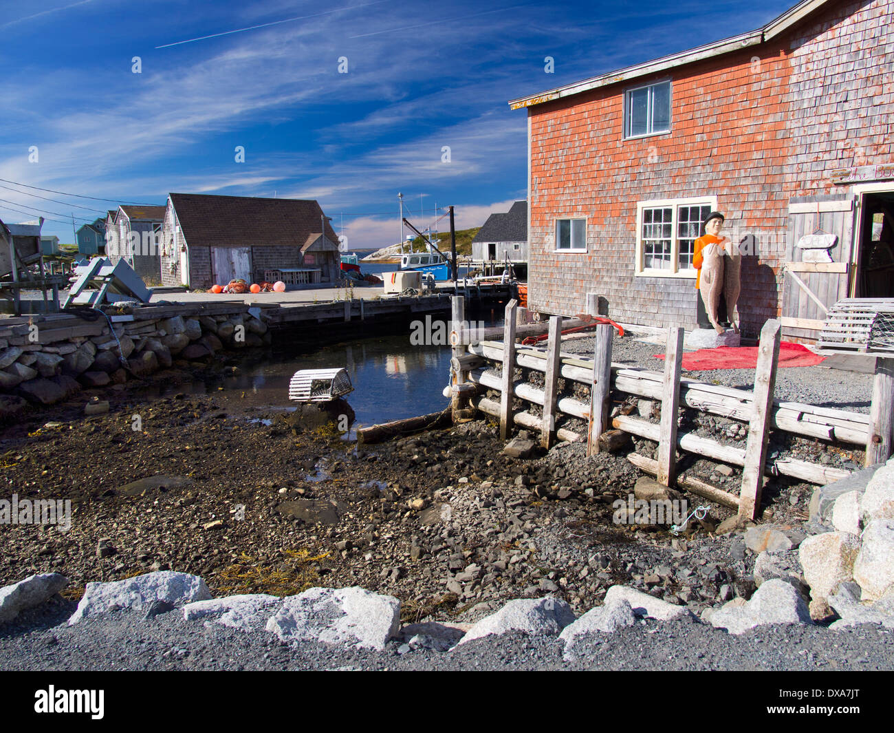 Il pittoresco villaggio di pescatori a Peggy's Cove, Nova Scotia Canada Foto Stock