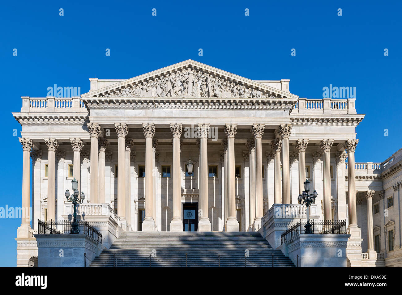 Casa della Camera dei Rappresentanti, la United States Capitol Building, Washington D.C., USA Foto Stock