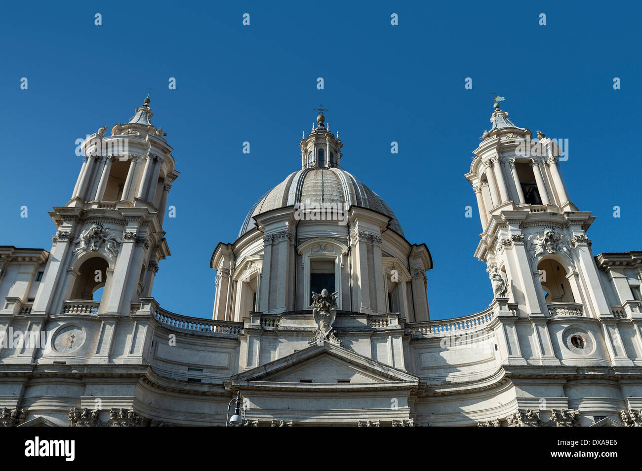 Sant Agnese in Agone situato in Piazza Navona, Roma, Italia Foto Stock