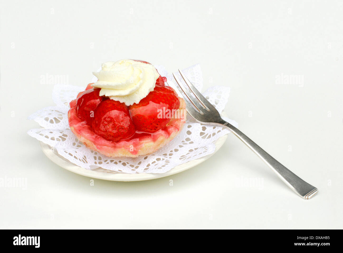 Torta di fragole Foto Stock