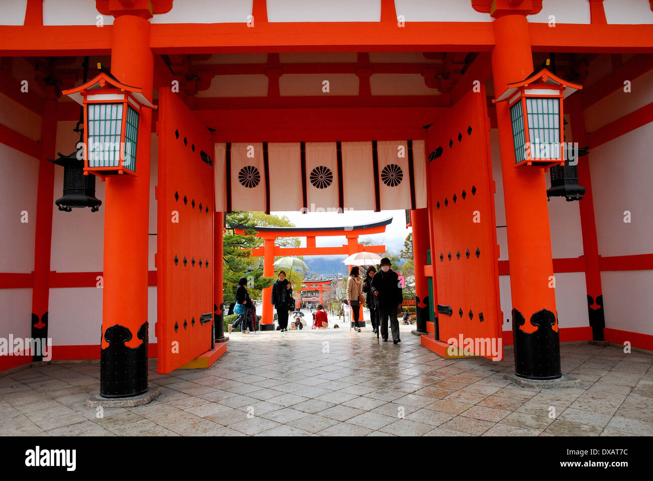 Fushimi Inari Shrine, Kyoto Foto Stock