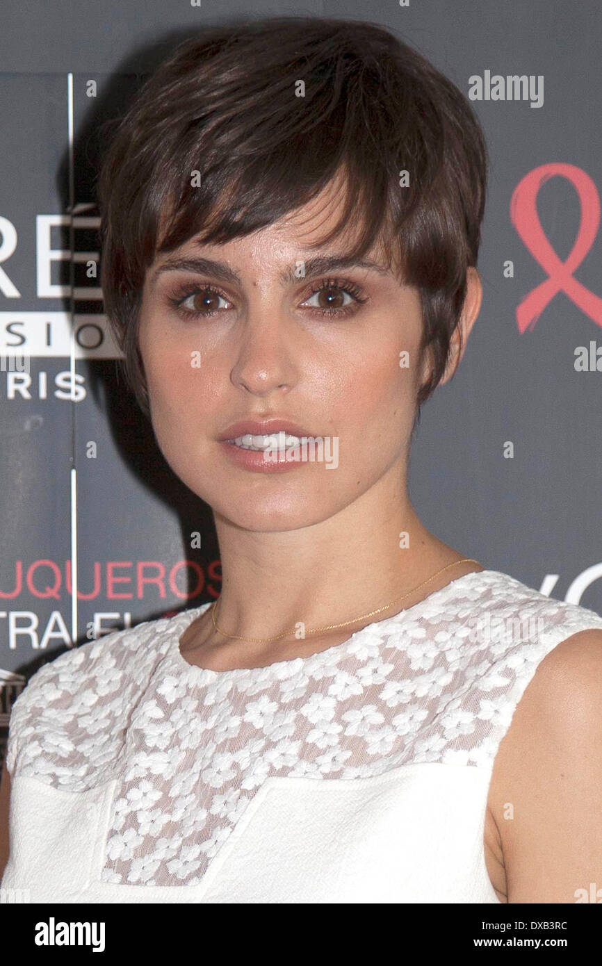 Attrice spagnola Veronica Echegui riceve l'Oreal bellezza premio durante il XVII Malaga Film Festival presso l'AC Hotel il 21 marzo 2014 a Malaga, Spagna Foto Stock