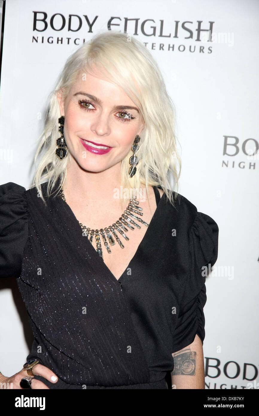 L'attrice TARYN MANNING ospita la serata al corpo Nightclub inglese Hard Rock Hotel and Casino Las Vegas NV, STATI UNITI D'AMERICA ENT/Alamy Live News Marzo 21, 2014 Foto Stock