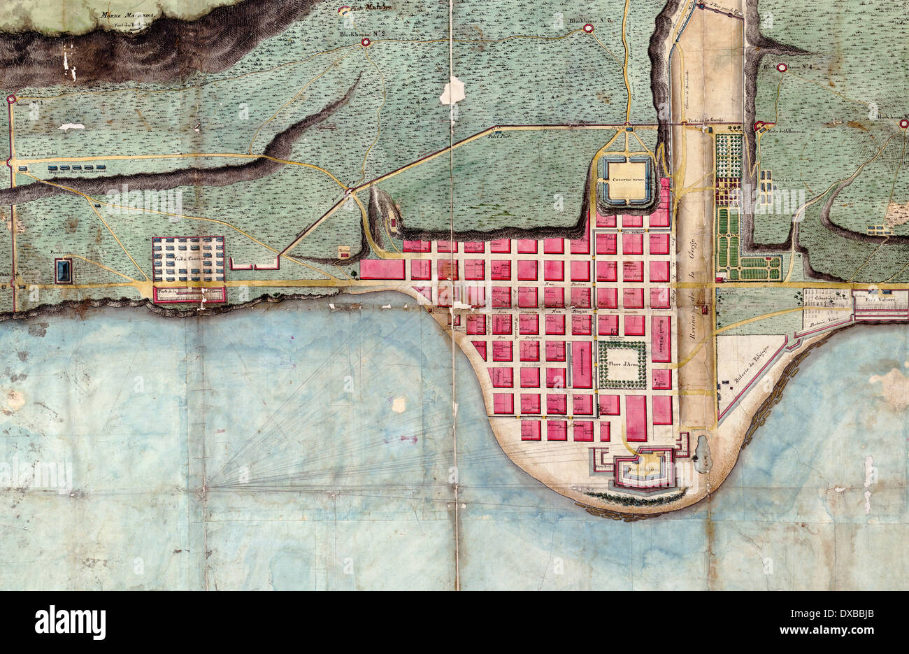 Plan du Môle San Nicolas, Haiti 1780 Foto Stock