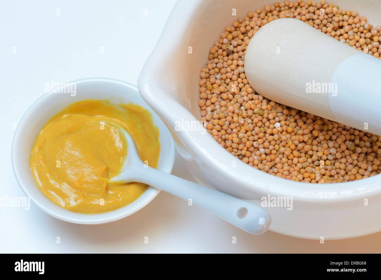 Semi di senape Foto Stock