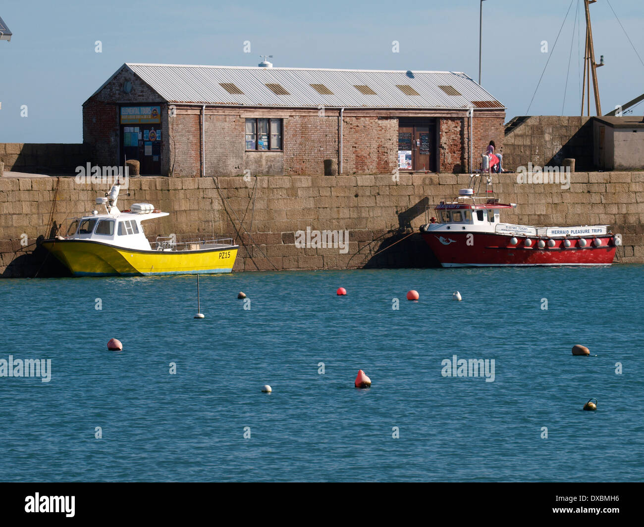 Mermaid gite di piacere in barca, Mermaid II, Penzance Harbour, Cornwall, Regno Unito Foto Stock