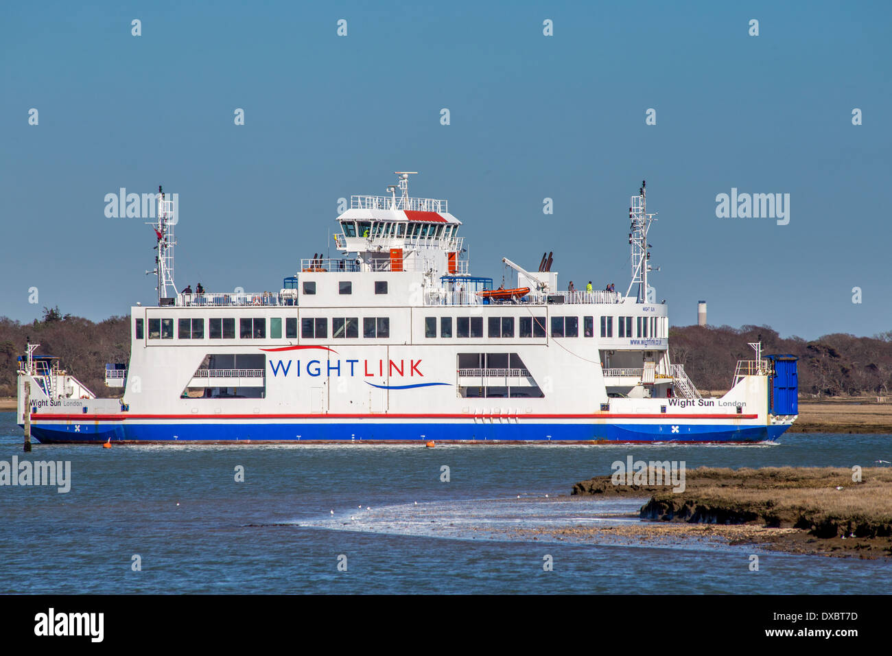 Wightlink traghetto tra la Scozia e l'Isola di Wight Foto Stock