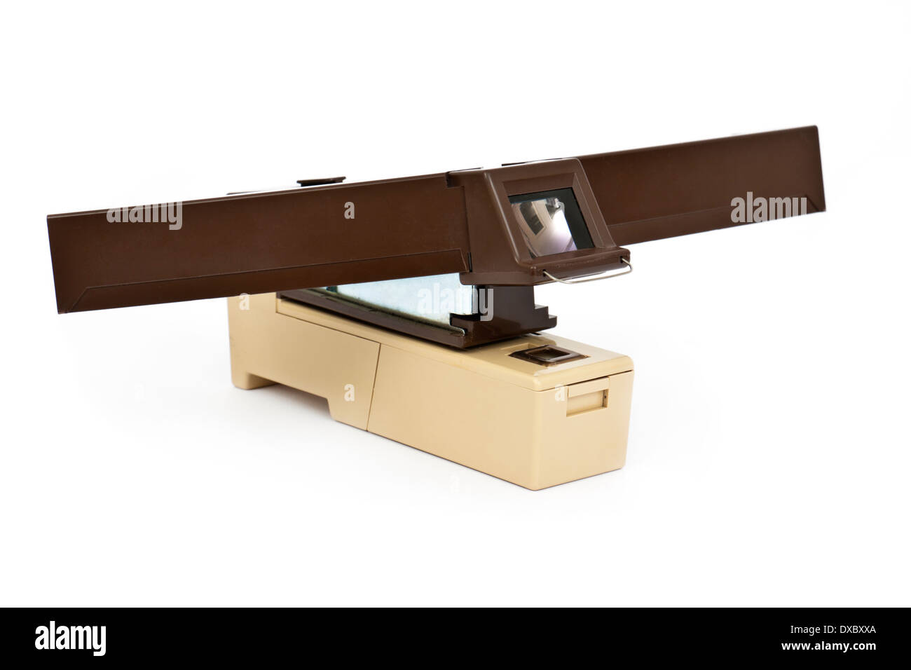 Vintage 'Microvision mod II' palmare lettore microfiche DALLA WSI Micrographics, Lungo Lago, Michigan, Stati Uniti d'America Foto Stock