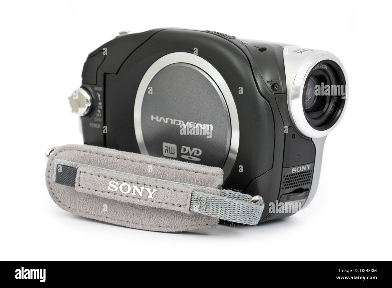 La Handycam DVD di Sony la videocamera (modello DCR-DVD202E) con obiettivo  Carl Zeiss dal 2005 Foto stock - Alamy