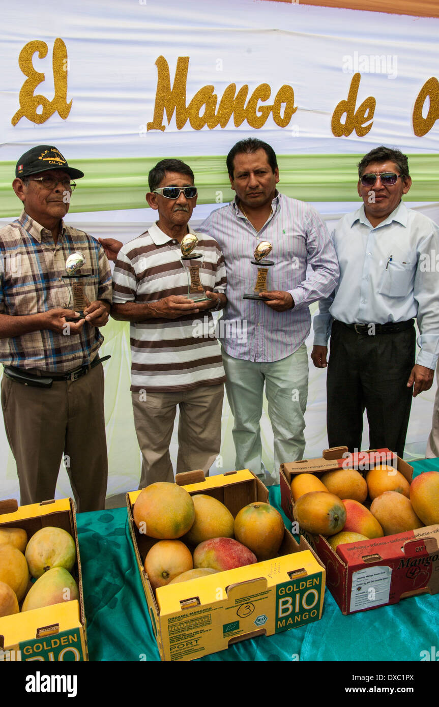 La concorrenza di mango in yapatera, piura Perù. Foto Stock