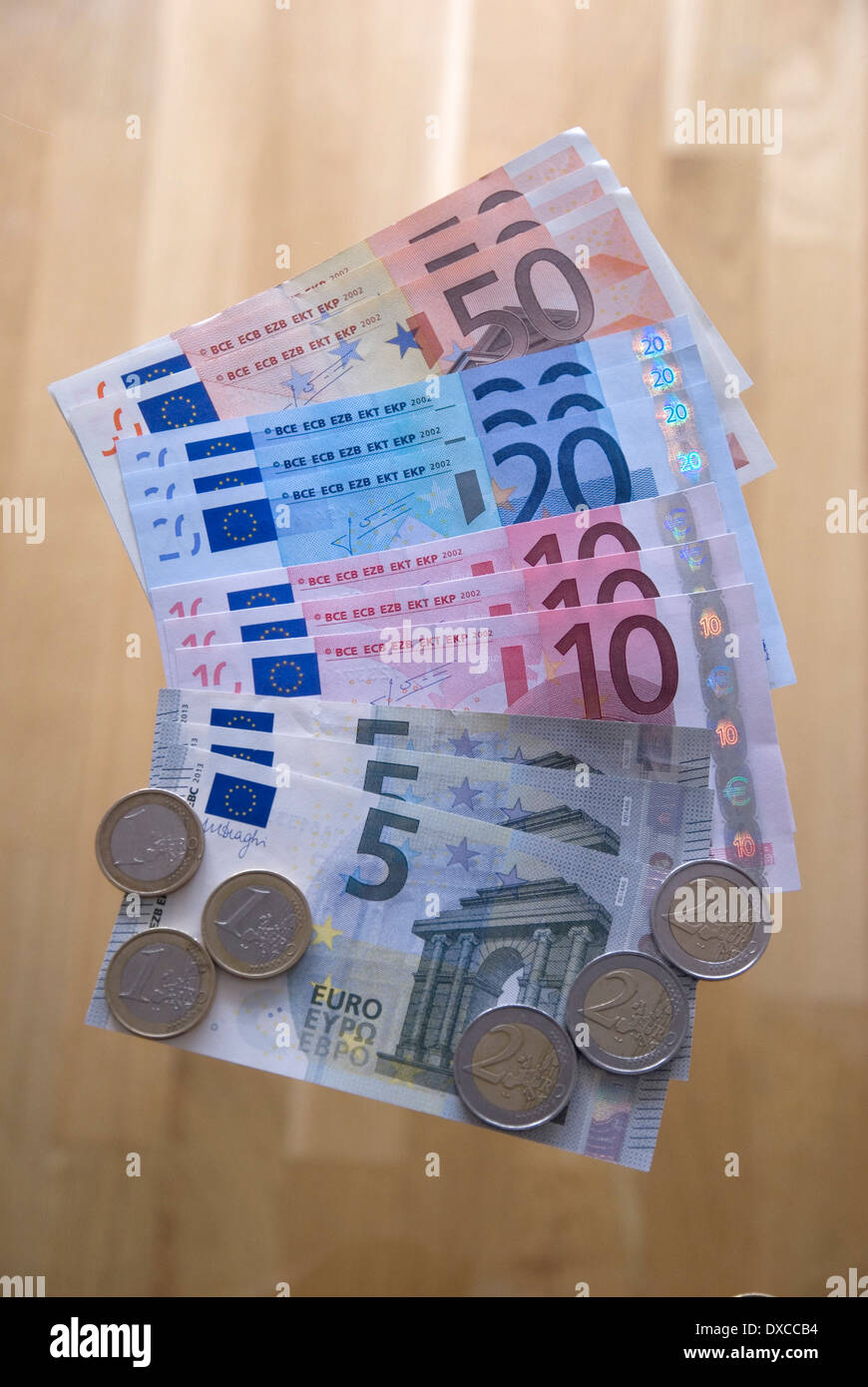 Euro soldi Foto Stock