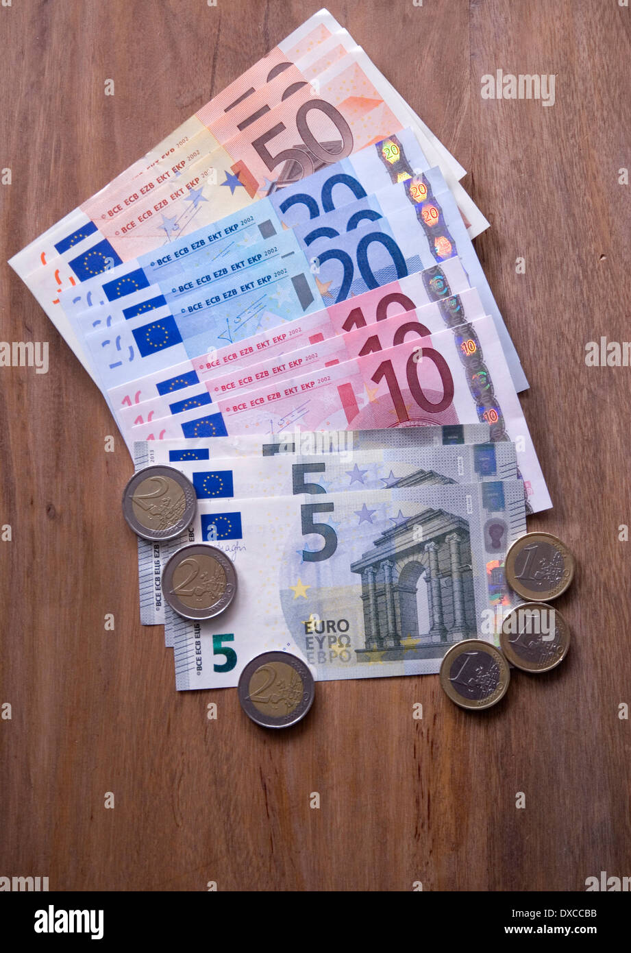 Euro soldi Foto Stock