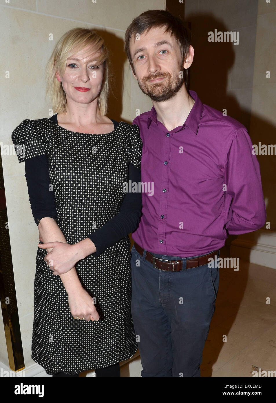 Cathy Davey e Neil Hannon oggi FM 'Ray Darcy Christmas Show 2012' broadcast dal Shelbourne Hotel dotato di: Cathy DAV Foto Stock