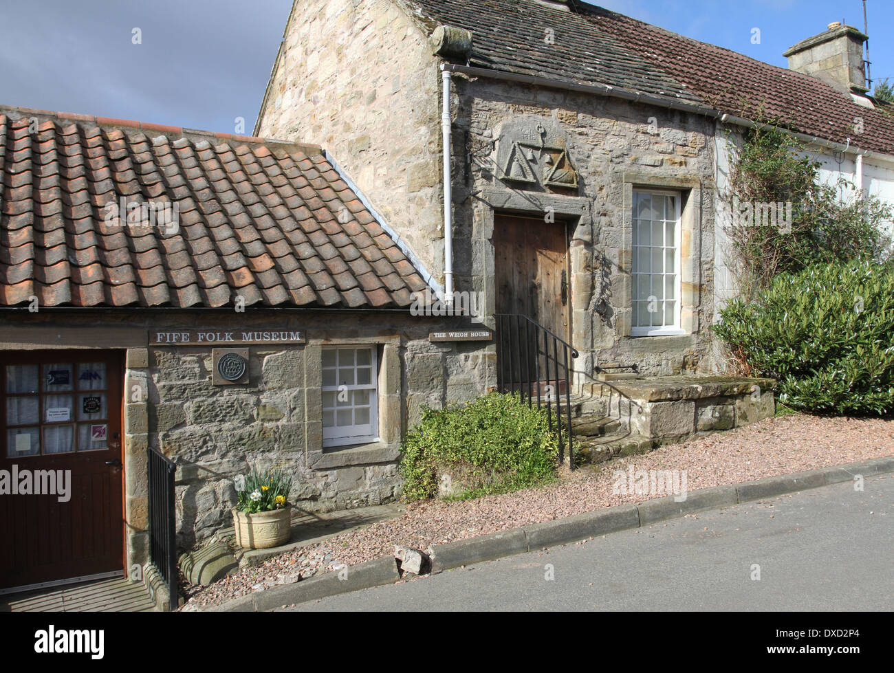 Esterno del Fife folk museum ceres scozia marzo 2014 Foto Stock