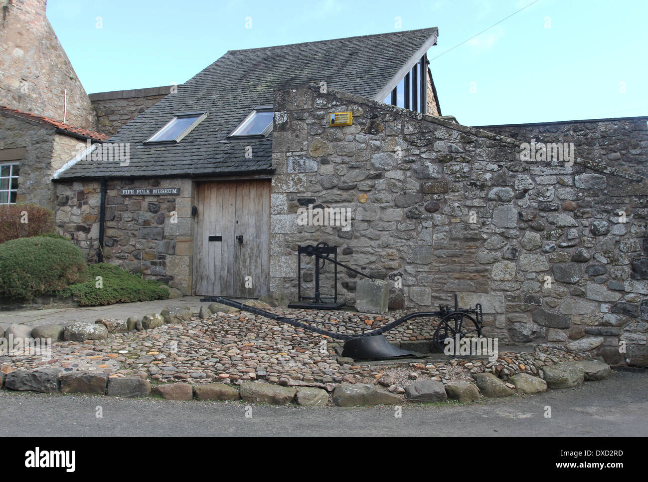 Esterno del Fife folk museum ceres scozia marzo 2014 Foto Stock