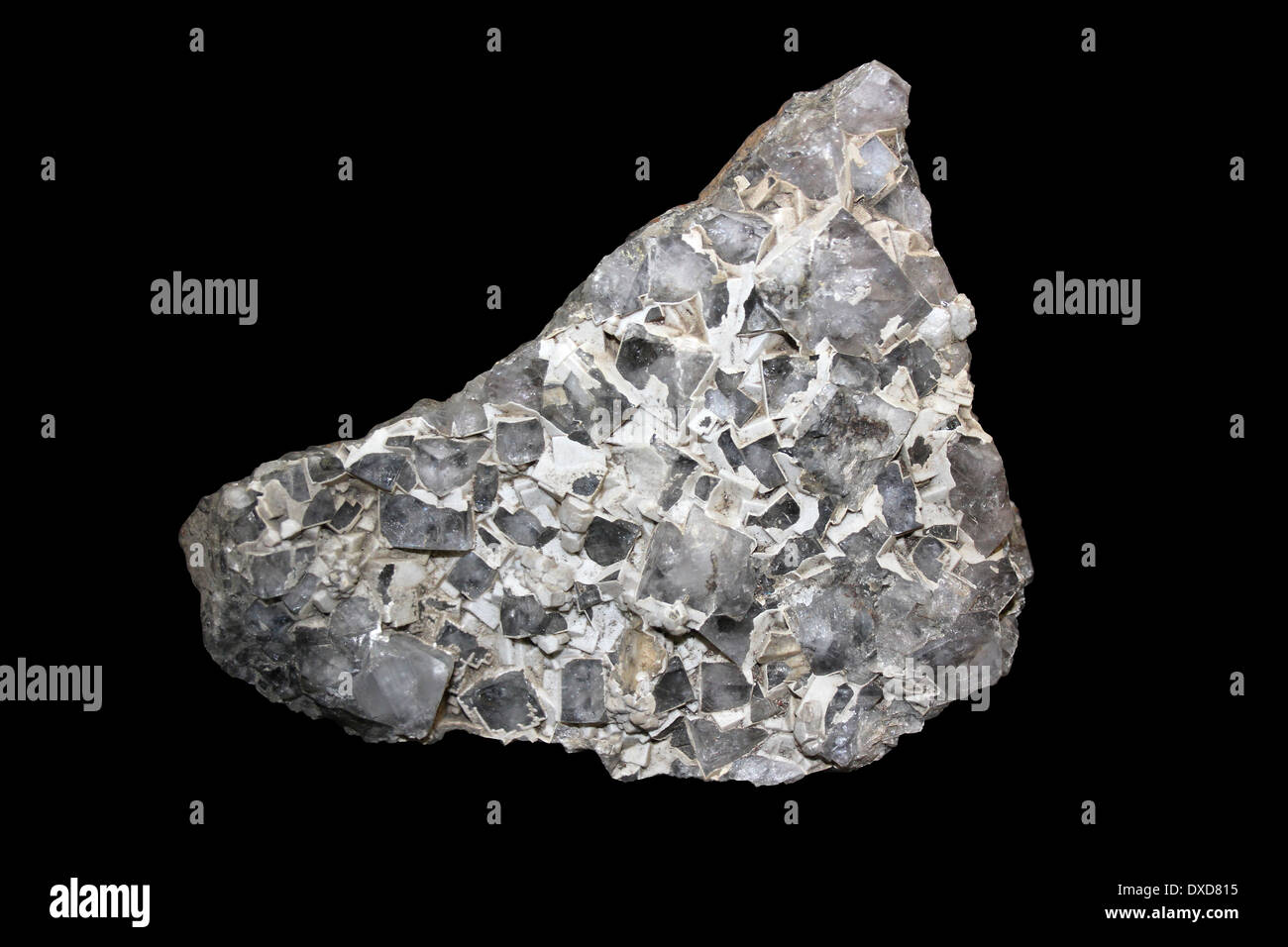 Minerale cristallino campione Fluorite Foto Stock
