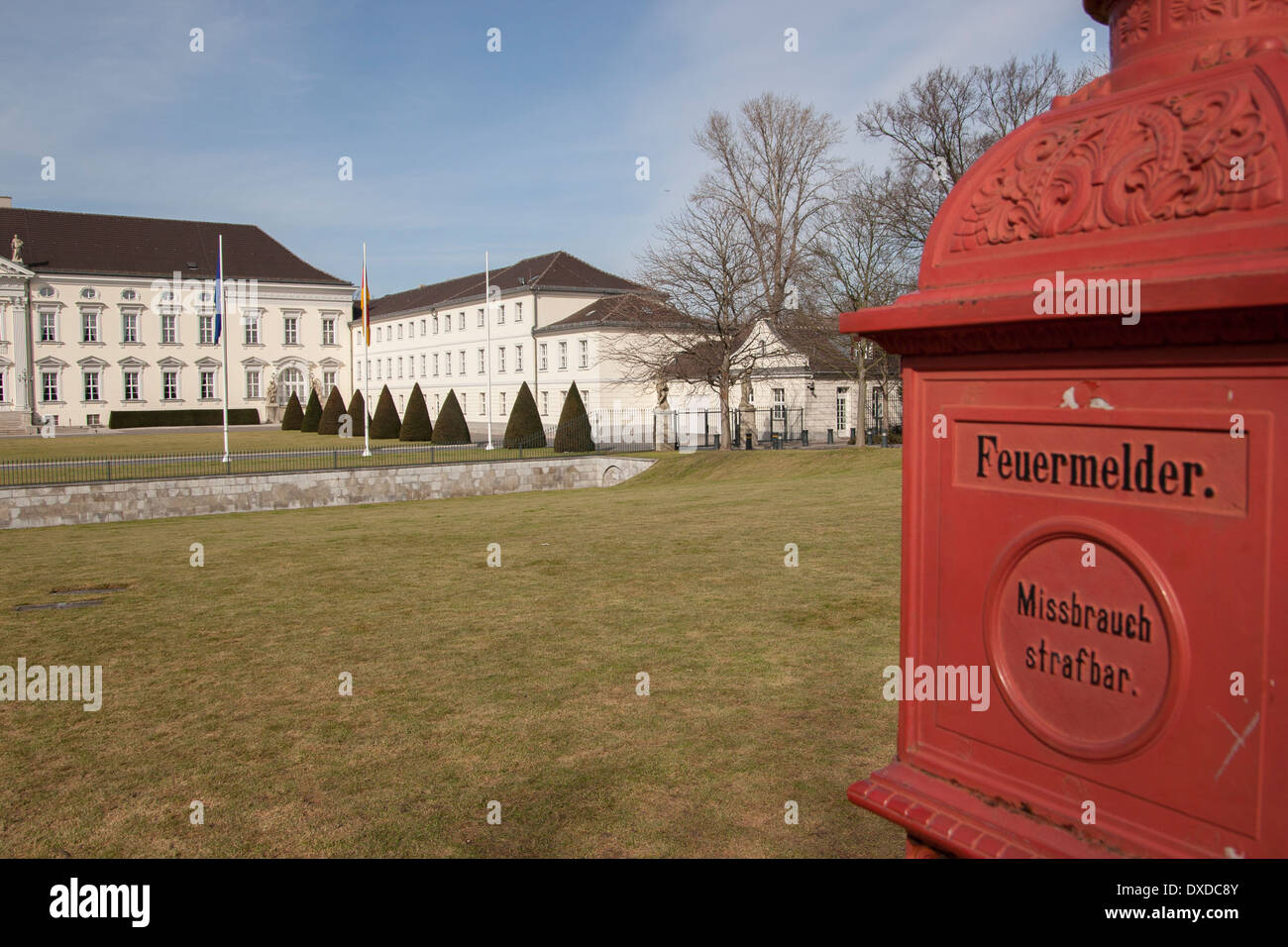 Schloss Bellevue di Berlino, Germania. Foto Stock