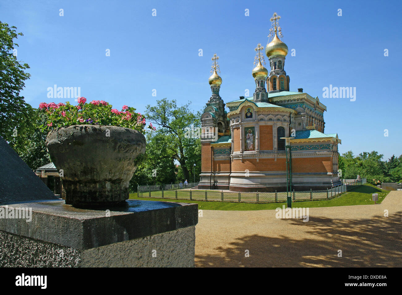 La cappella russa, Darmstadt Foto Stock