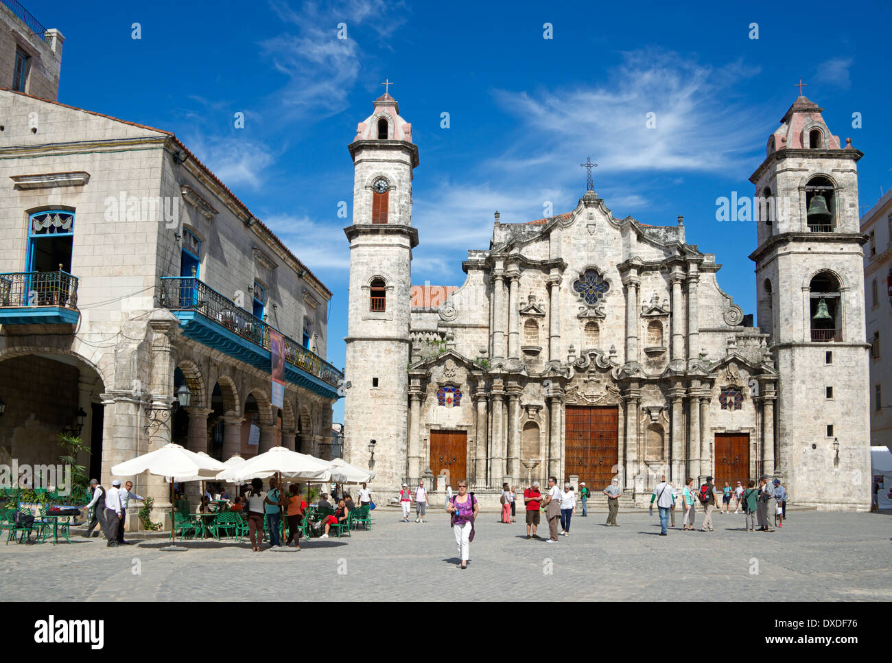 Catedral de San Cristobal de L'Avana Vecchia Cuba Foto Stock
