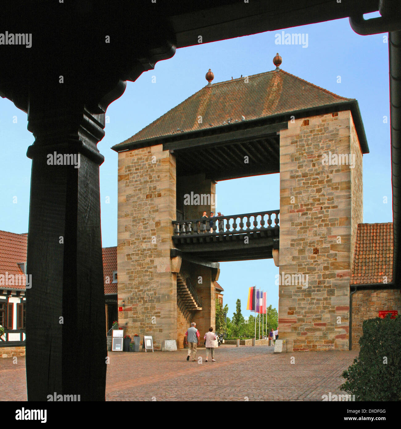 Vino tedesco Gate, Schweigen-Rechtenbach Foto Stock