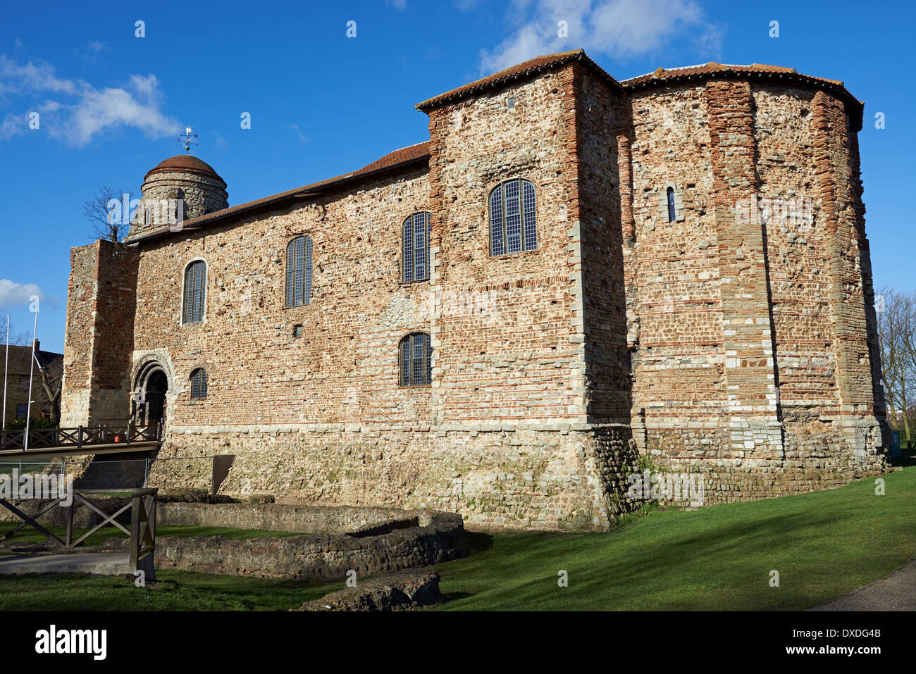 Il castello di Colchester, Essex, Regno Unito. Foto Stock