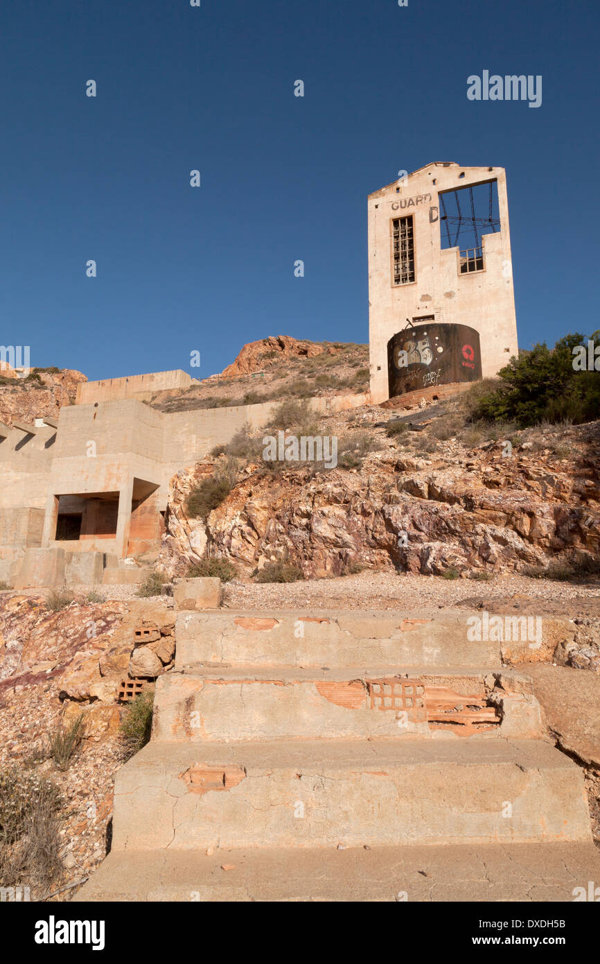 Parco Naturale Cabo de Gata, miniere abbandonate a Rodalquilar, provincia di Almeria, Andalusia, Spagna Europa Foto Stock