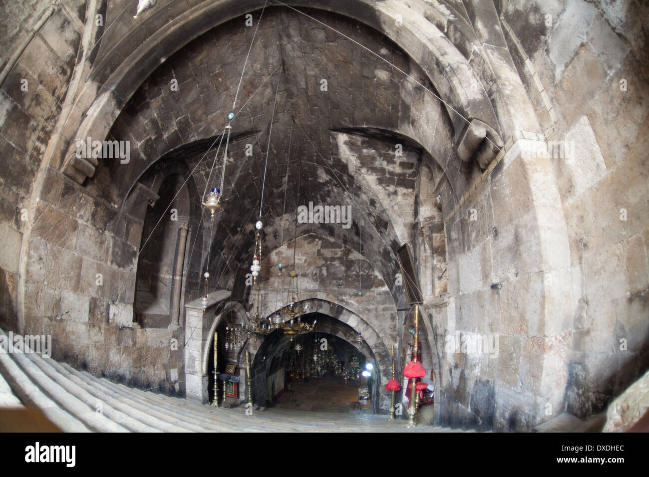 Chiesa del sepolcro di Santa Maria, a Gerusalemme, Israele. Foto Stock