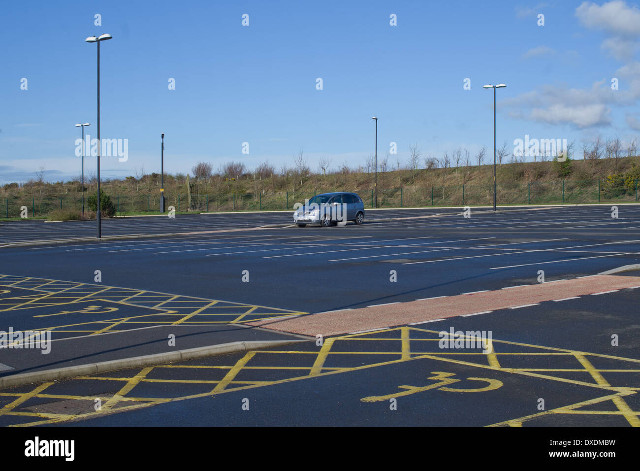 Filey Road Park & Ride parcheggio auto Scarborough North Yorkshire UJ Foto Stock