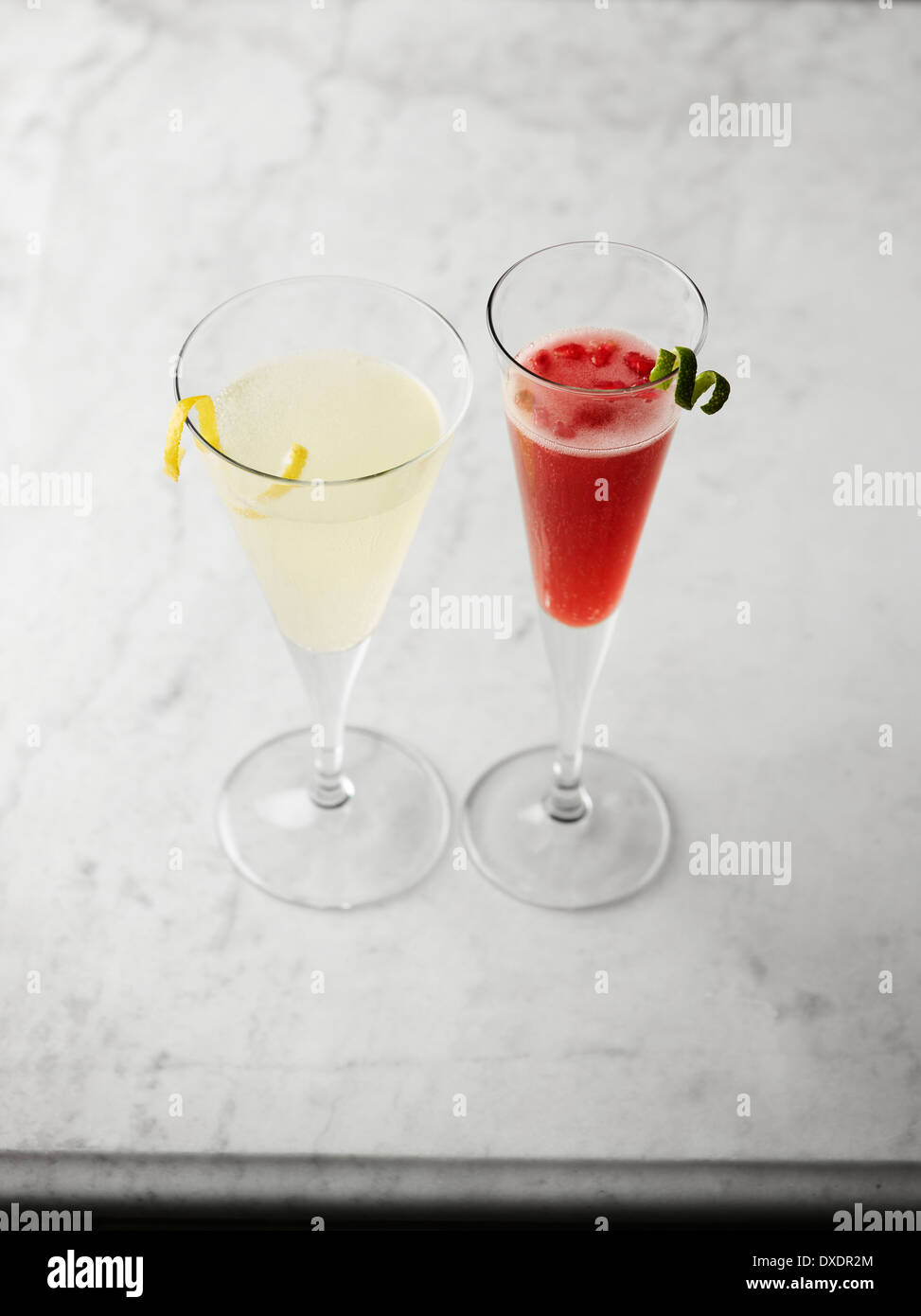 Un cocktail di vacanza nella Champagne, Studio Shot Foto Stock